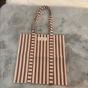 NEW Sezane Striped Canvas Tote